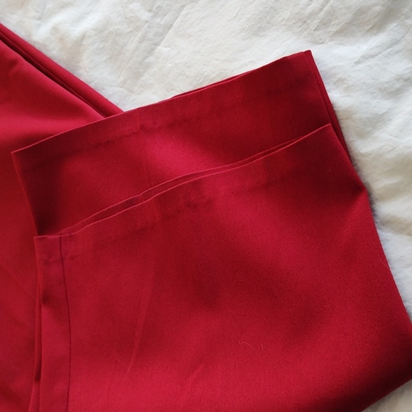 Norton McNaughton Wide Leg Dress Pants Size 20W Burgundy Wine Red Trousers - Picture 14 of 14